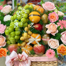 Giỏ Trái Cây Chà Là, Nho Sữa Hoa Tươi - Món Quà Độc Đáo Tặng Sự Kiện Quan Trọng