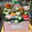 Giỏ Trái Cây Hoa Tươi Màu Hồng Xinh Xắn, Tinh Tế Tặng Đồng Nghiệp Nữ