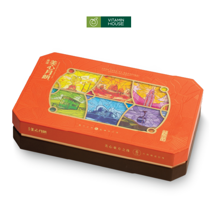 Bánh Trung Thu Nhập Khẩu Meixin HongKong Ngọc Trai Đông Phương (110g x 6cái/hộp)
