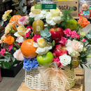 Giỏ Trái Cây Cam, Kiwi, Táo Hoa Tươi Chúc Sinh Nhật - Tươi Mới Tràn Đầy Năng Lượng