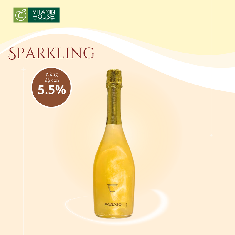 Rượu Vang Nổ TBN Fogoso 750ml 5.5%- Các Vị