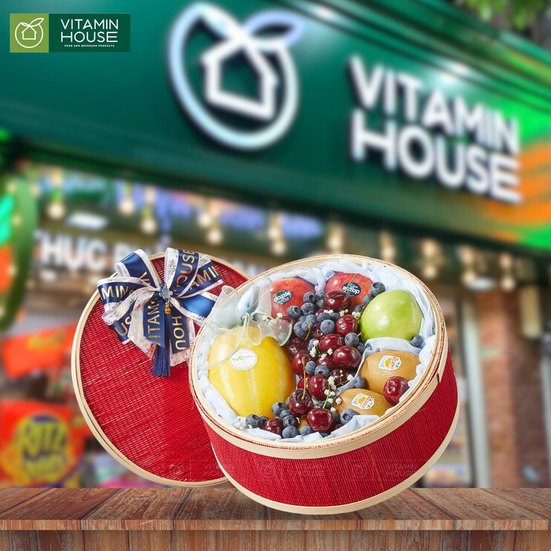 Hộp Quà Trái Cây Cherry,Kiwi Nhập Khẩu Tặng Bạn Bè