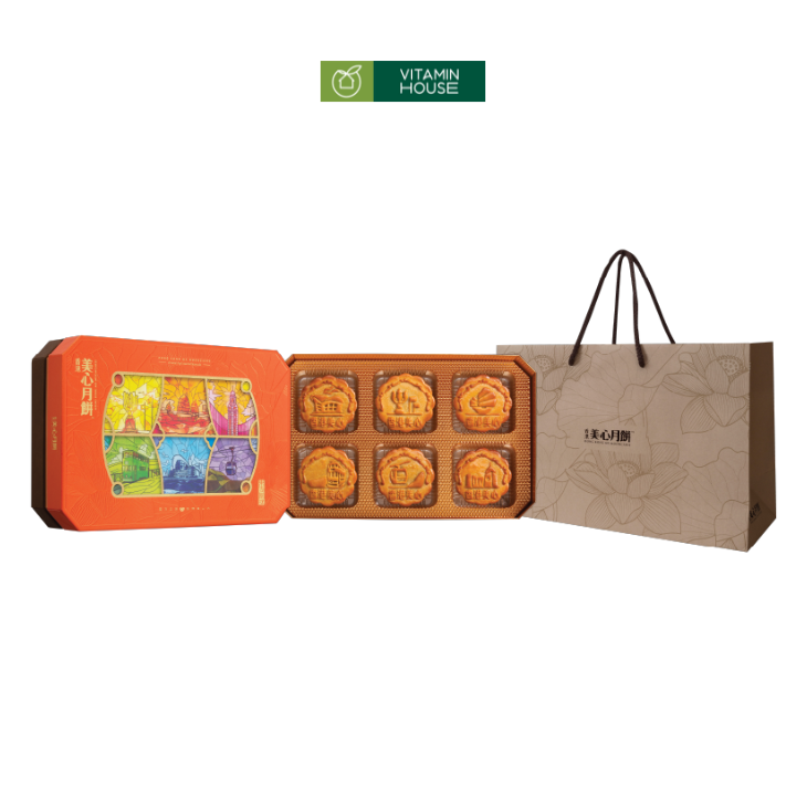 Bánh Trung Thu Nhập Khẩu Meixin HongKong Ngọc Trai Đông Phương (110g x 6cái/hộp)