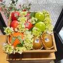 hình ảnh review thực tế Hộp Quà Trái Cây Cam, Táo Nhập Khẩu Dịp 8/3