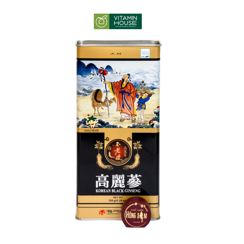 Hắc Sâm củ khô Daedong Hàn Quốc Hộp 150g/300g