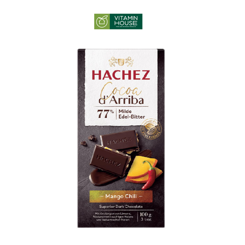 Sô Cô La Đen Hachez 100g 77%/88% Cacao