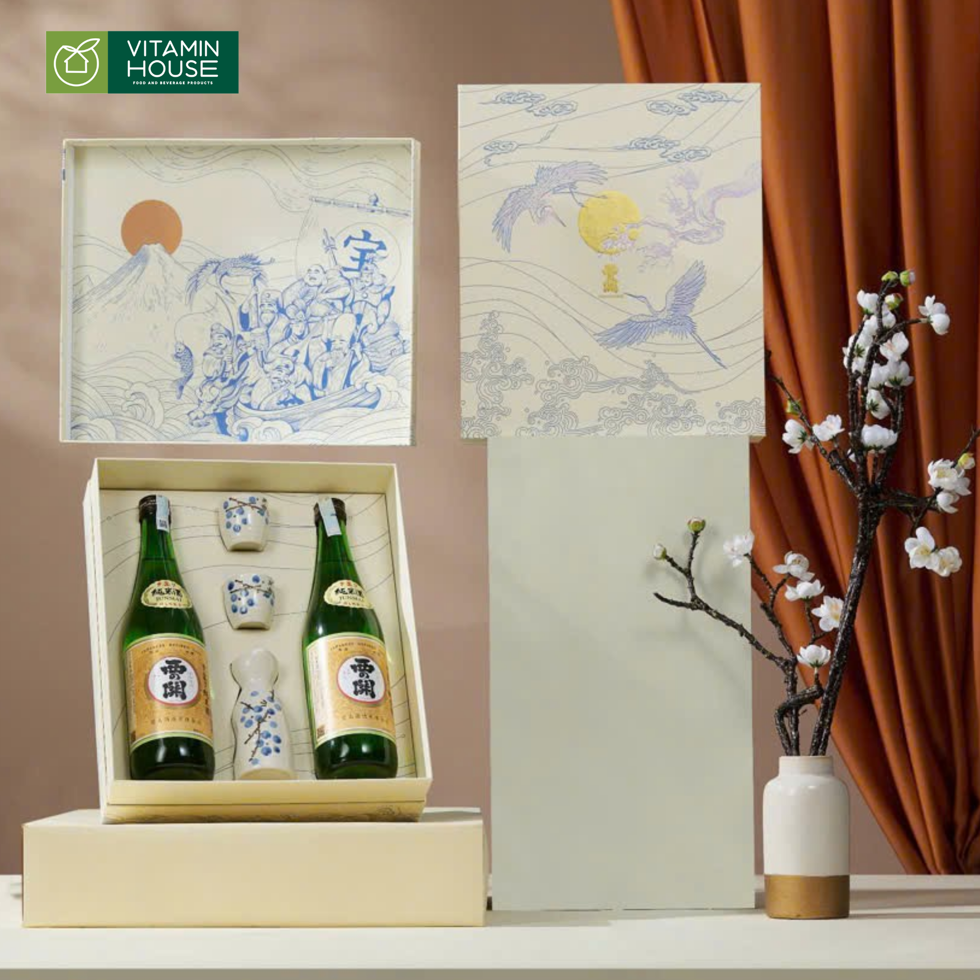 Rượu Sake Nishinoseki Junmaishu (15%) Chai 720ml