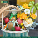 Giỏ Quà Trái Cây Cam, Nho  Nhập Khẩu & Hoa Tươi Tặng Nữ Bác Sĩ