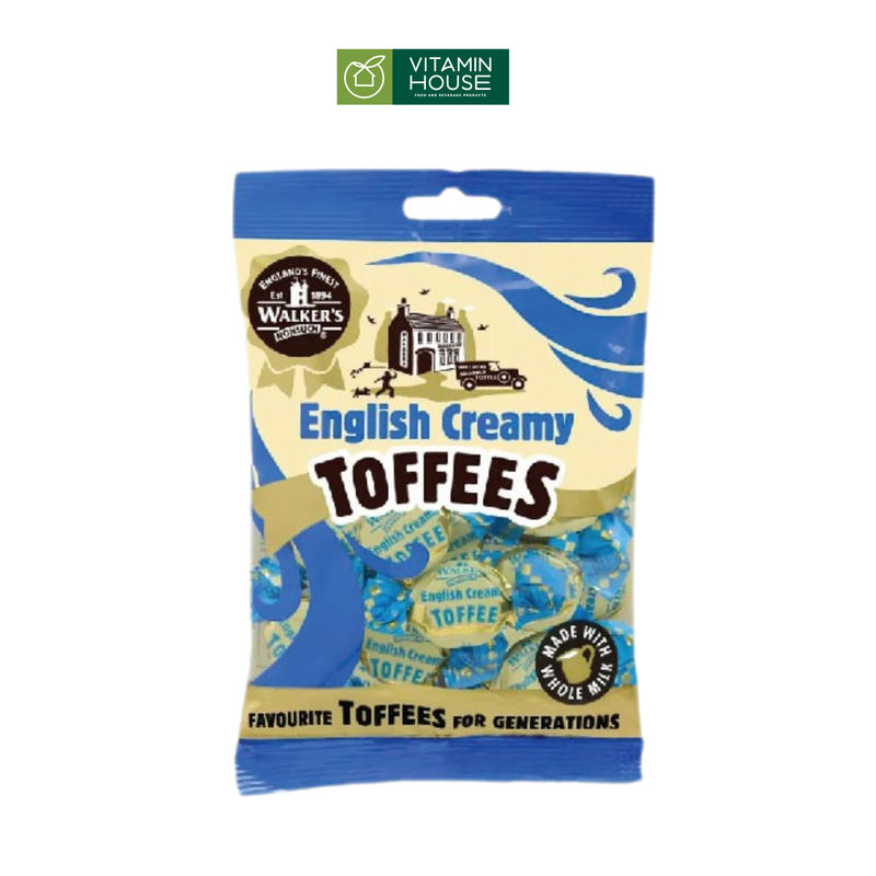 Kẹo Mềm Salted Caramel/Sữa/Bạc Hà Toffees Walker Anh Gói 150g