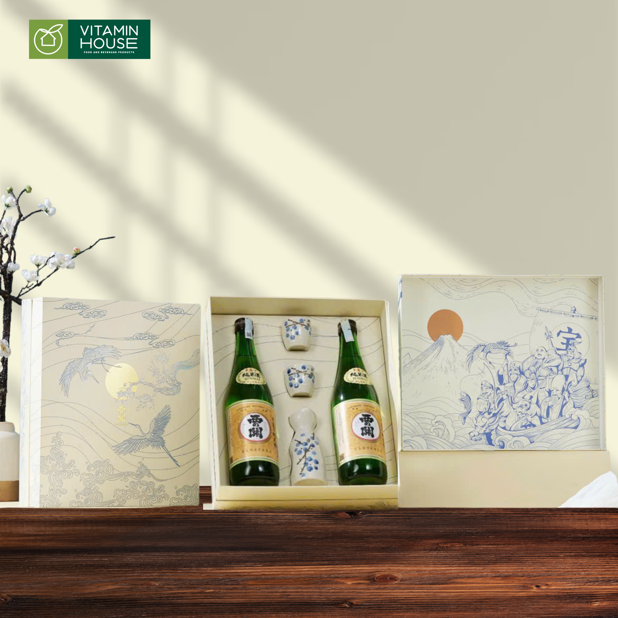 Rượu Sake Nishinoseki Junmaishu (15%) Chai 720ml