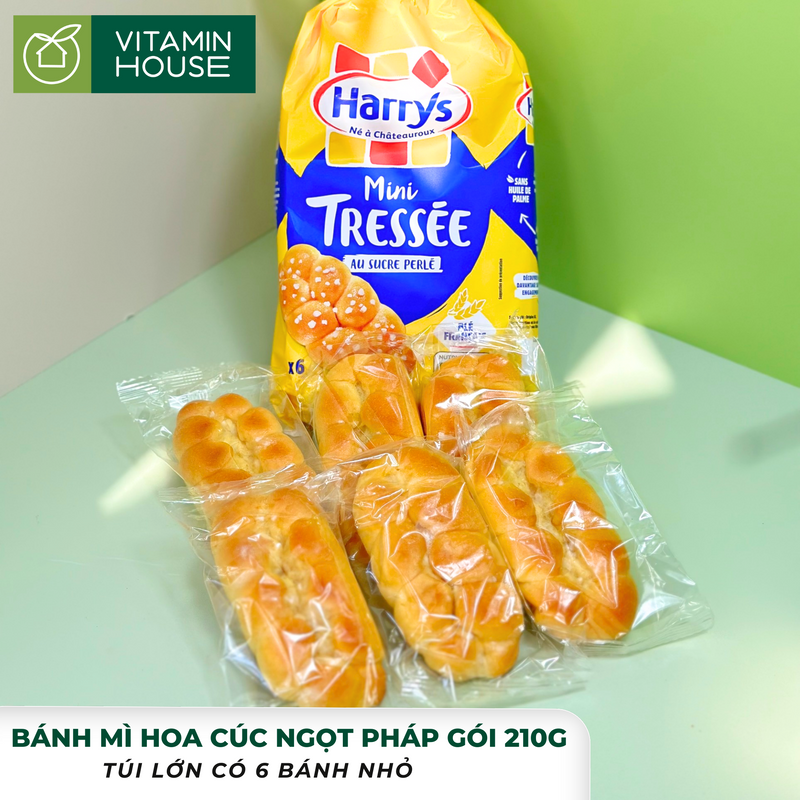 Bánh Mì Hoa Cúc Harrys Pháp Size Mini Gói 210g