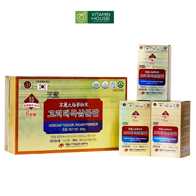 Bột thái cực sâm 100% 4mg/g Daedong 100*3 hũ