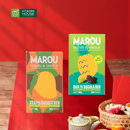 Xoài/Thơm phủ sô-cô-la đen Marou Hộp 100g