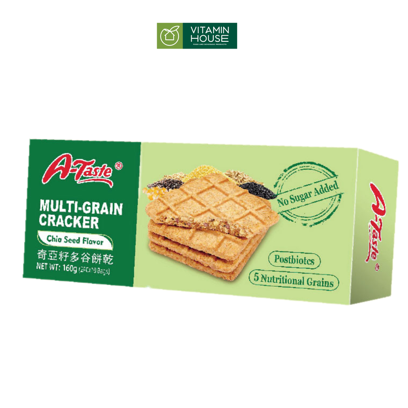 Bánh Ngũ Cốc Không Đường Nhiều Vị A-Taste Đài Loan Hộp 160g
