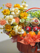 Giỏ Quà Trái Cây Lê, Nho, Chúc Mừng Khai Trương - Góc phải