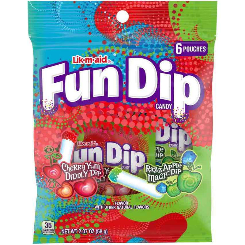 Kẹo Chấm Fun Dip Cherry Gói 58g