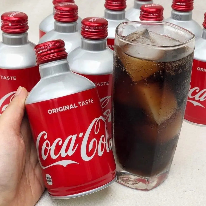 Coca Nhật Chai Nhôm Lùn Nắp Vặn 300ml