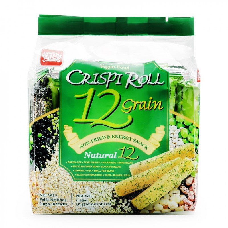 Gói Bánh Xốp Cuộn Giòn 12 Loại Ngũ Cốc Pie Tien 180g Đài Loan( Đủ Vị)