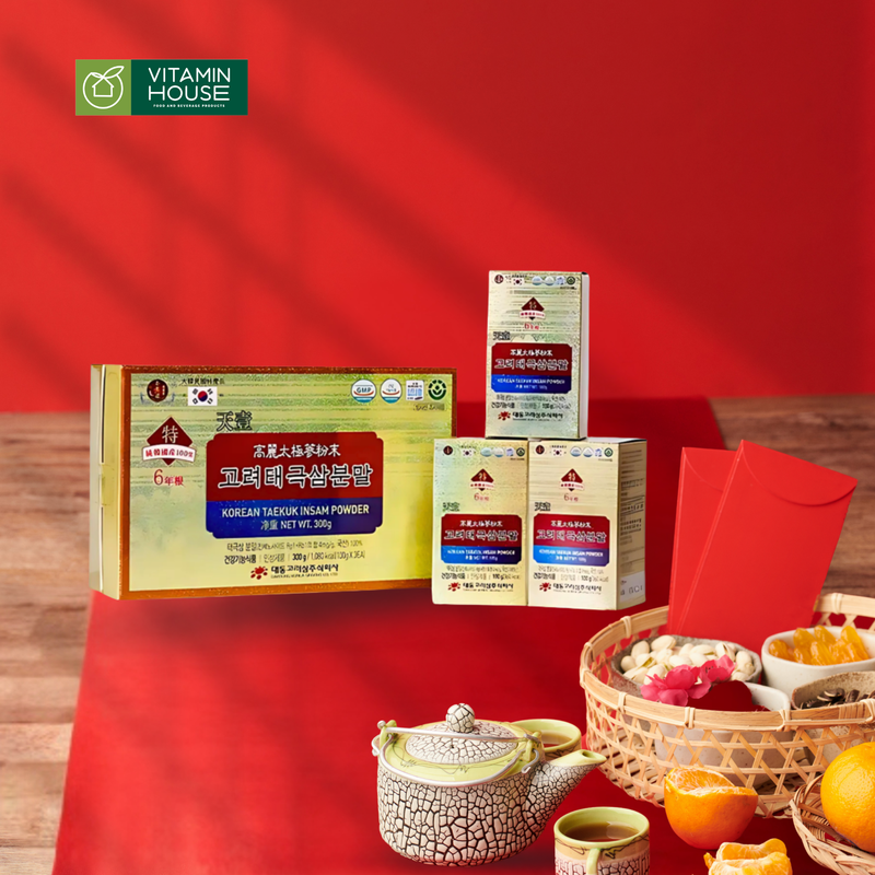 Bột thái cực sâm 100% 4mg/g Daedong 100*3 hũ