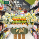 Giỏ Quà Trái Cây Nhập Khẩu và Hoa Tươi Đi Ra Mắt Mẹ Chồng, Mẹ Vợ