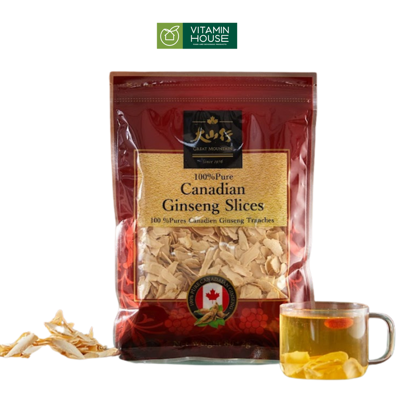 Nhân sâm lát Great Moutain bịch 80g