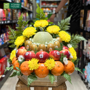 tháp trái cây nhập khẩu dâng lễ cúng chùa