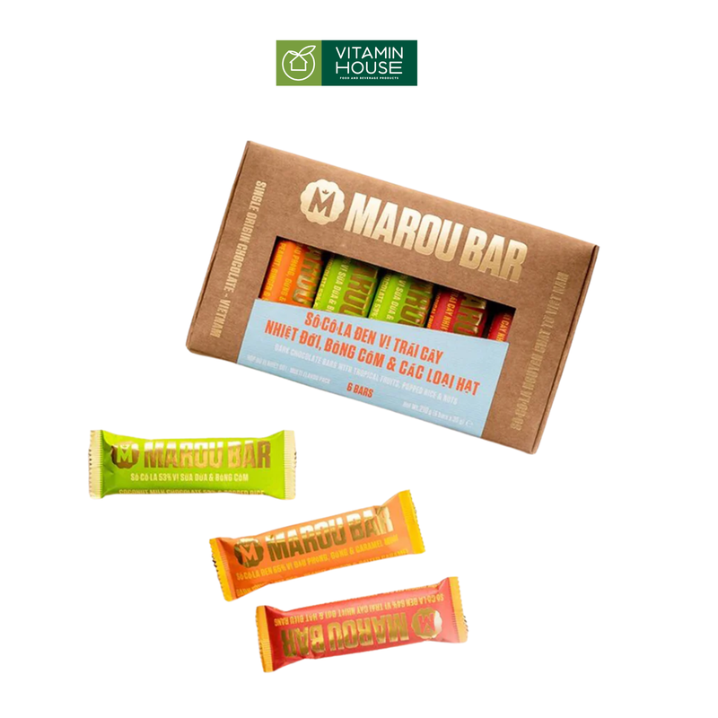 Quà tặng Sô-cô-la thanh Marou hộp 210 gram