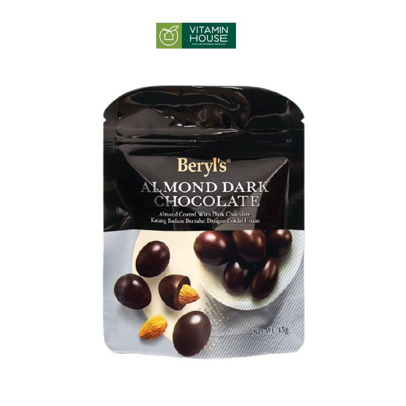 Chocolate Viên Sữa/Đen Hạnh Nhân Beryls Gói 45G