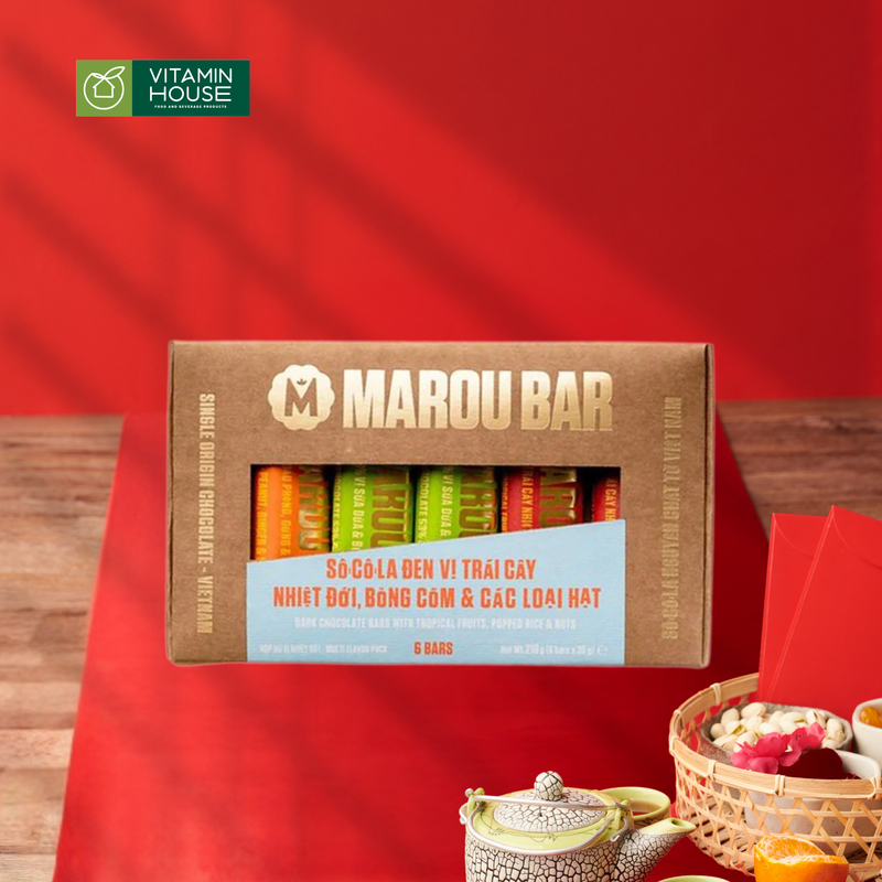 Quà tặng Sô-cô-la thanh Marou hộp 210 gram