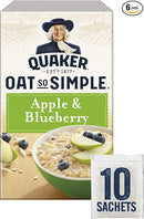 Cháo Yến Mạch Táo - Việt Quất Quaker Hộp 360g (10 Gói)