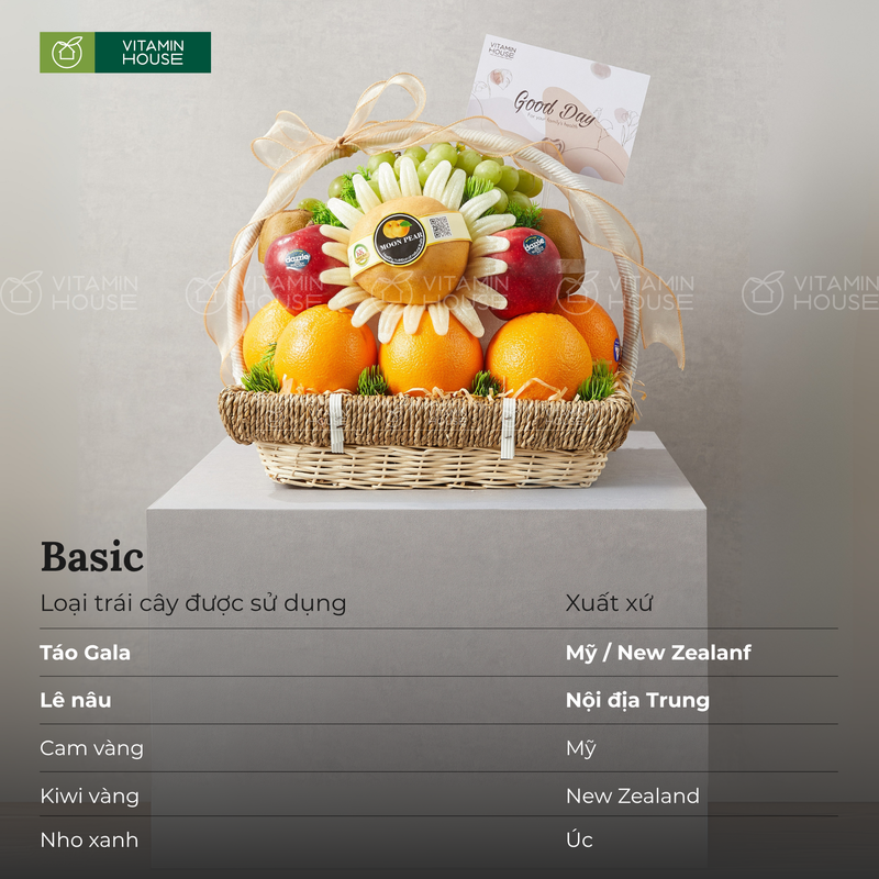 Giỏ Quà Trái Cây Nhập Khẩu & Hoa Tươi Tặng Người Thân Yêu