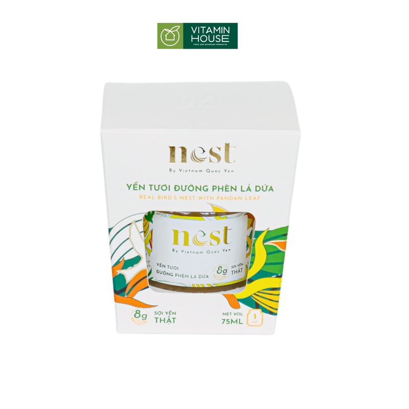 Yến tươi chưng sẵn dùng trải nghiệm Việt Nam Quốc Yến 1 hộp 75ml