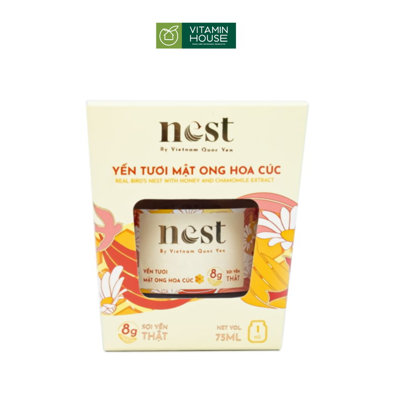 Yến tươi chưng sẵn dùng trải nghiệm Việt Nam Quốc Yến 1 hộp 75ml