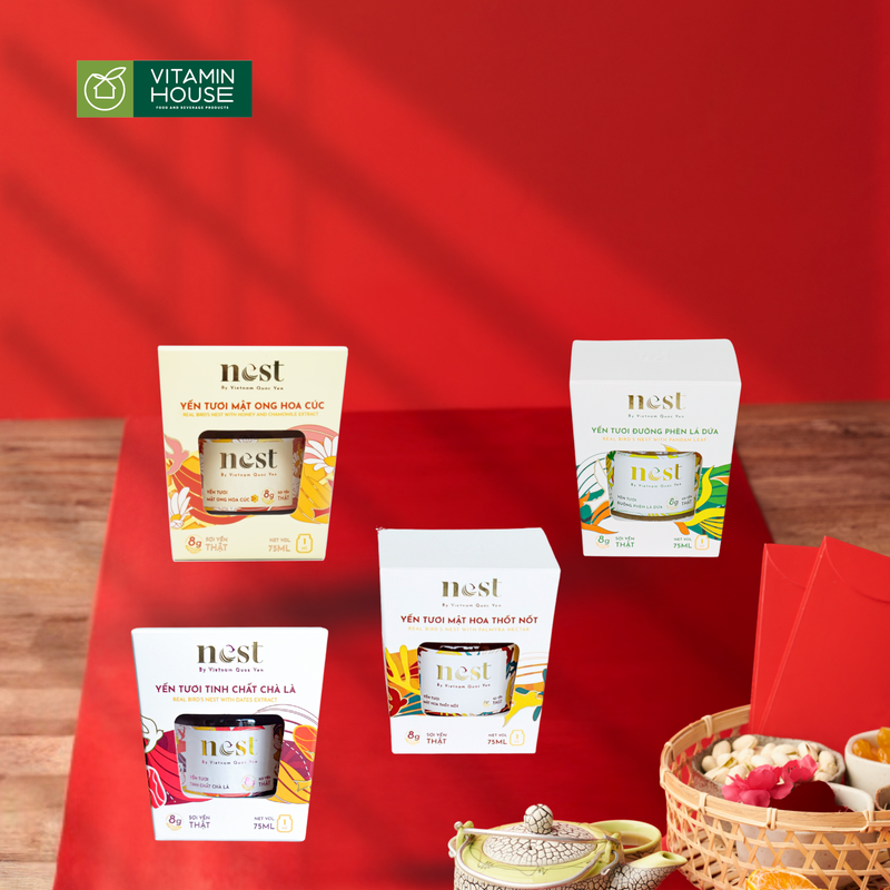 Yến tươi chưng sẵn dùng trải nghiệm Việt Nam Quốc Yến 1 hộp 75ml
