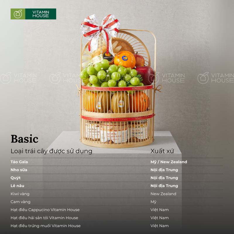 Giỏ Quà Trái Cây Quýt , Kiwi  Nhập Khẩu Tặng Người Lớn Tuổi Tặng Bác Sĩ