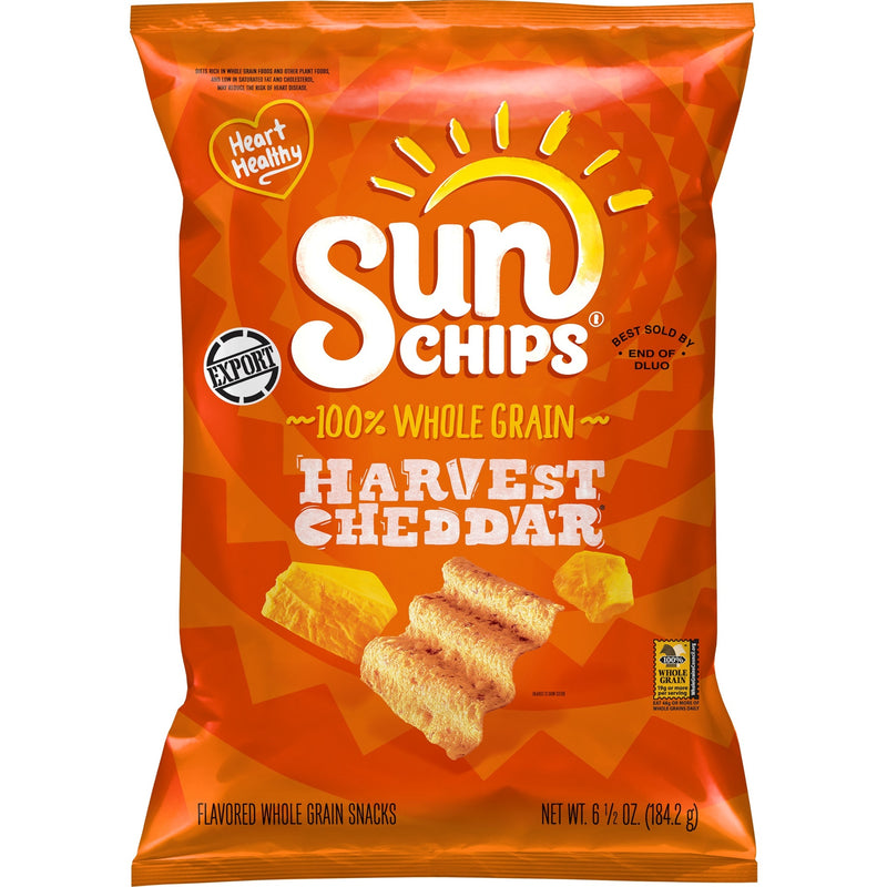 Snack Harvest Cheddar Sun Chips Mỹ Gói 184g