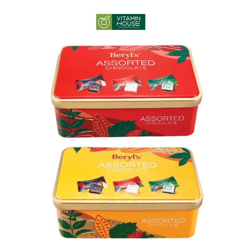 Socola Beryl's Snow Flower Assorted Hộp 135g (Vàng/Đỏ)