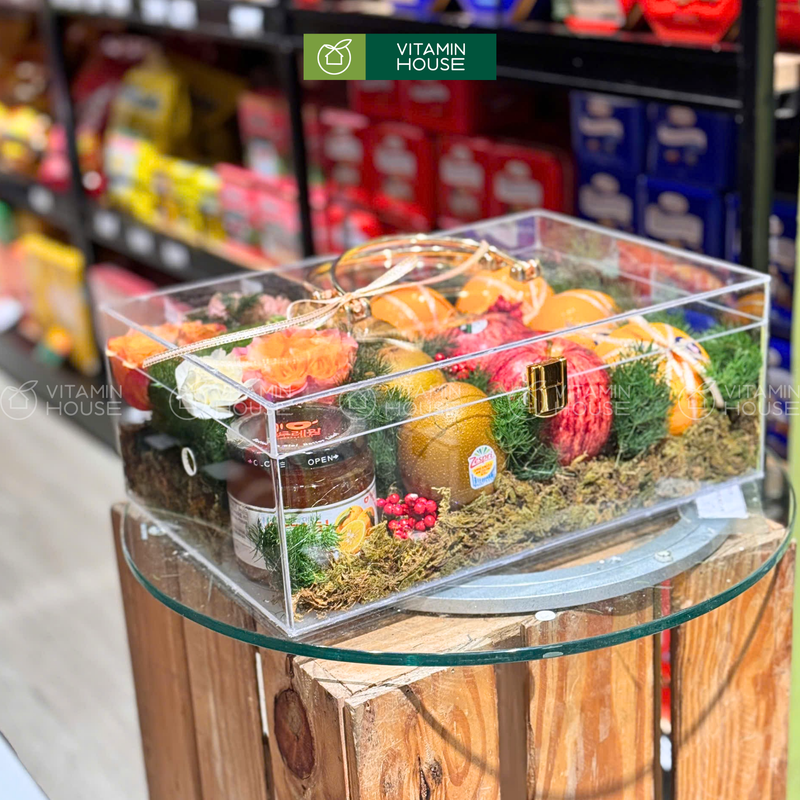 Giỏ Quà Trái Cây Táo, Kiwi Mật Ong Hộp Vali Tinh Tế Chúc Mừng Bác Sĩ