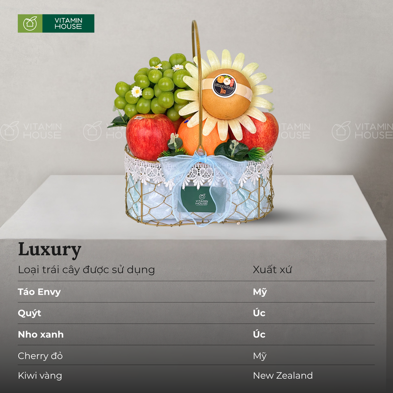 Giỏ Quà Trái Cây Nhập Khẩu Mừng Tân Gia
