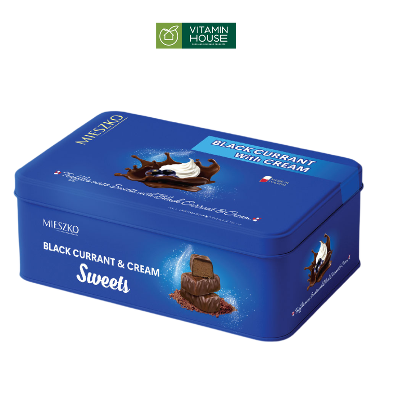 Sô cô la Nhân Rượu/Phô Mai/Lý Chua Mieszko Ba Lan Hộp Thiếc  220g