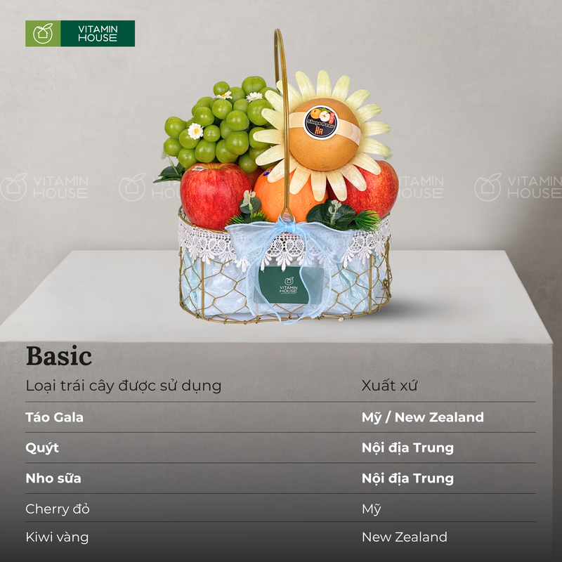 Giỏ Quà Trái Cây Nhập Khẩu Mừng Tân Gia