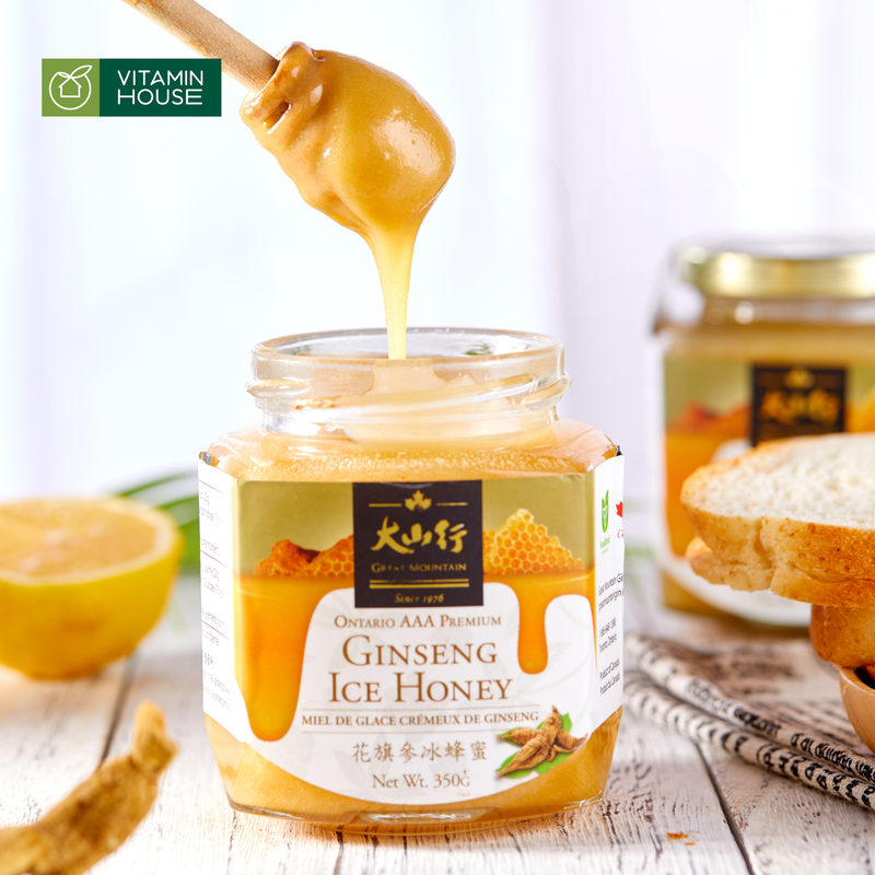 Mật Ong Nhân Sâm Great Mountain Canada  Hộp 350g