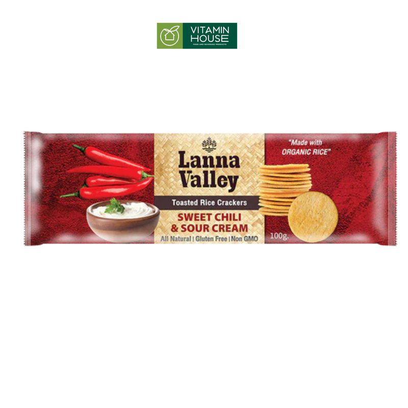 Bánh Gạo Organic Nhiều Vị Lanna Valley Thái Gói 100g