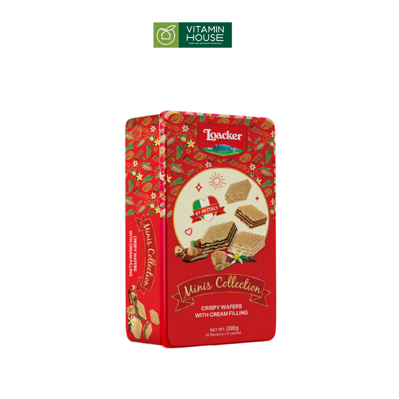 Bánh xốp Loacker Minis Collection 200g