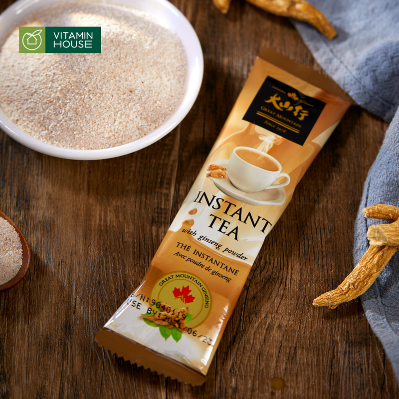 Trà Sữa Nhân Sâm Canada Great Mountain Ginseng Hộp 40g * 10 gói