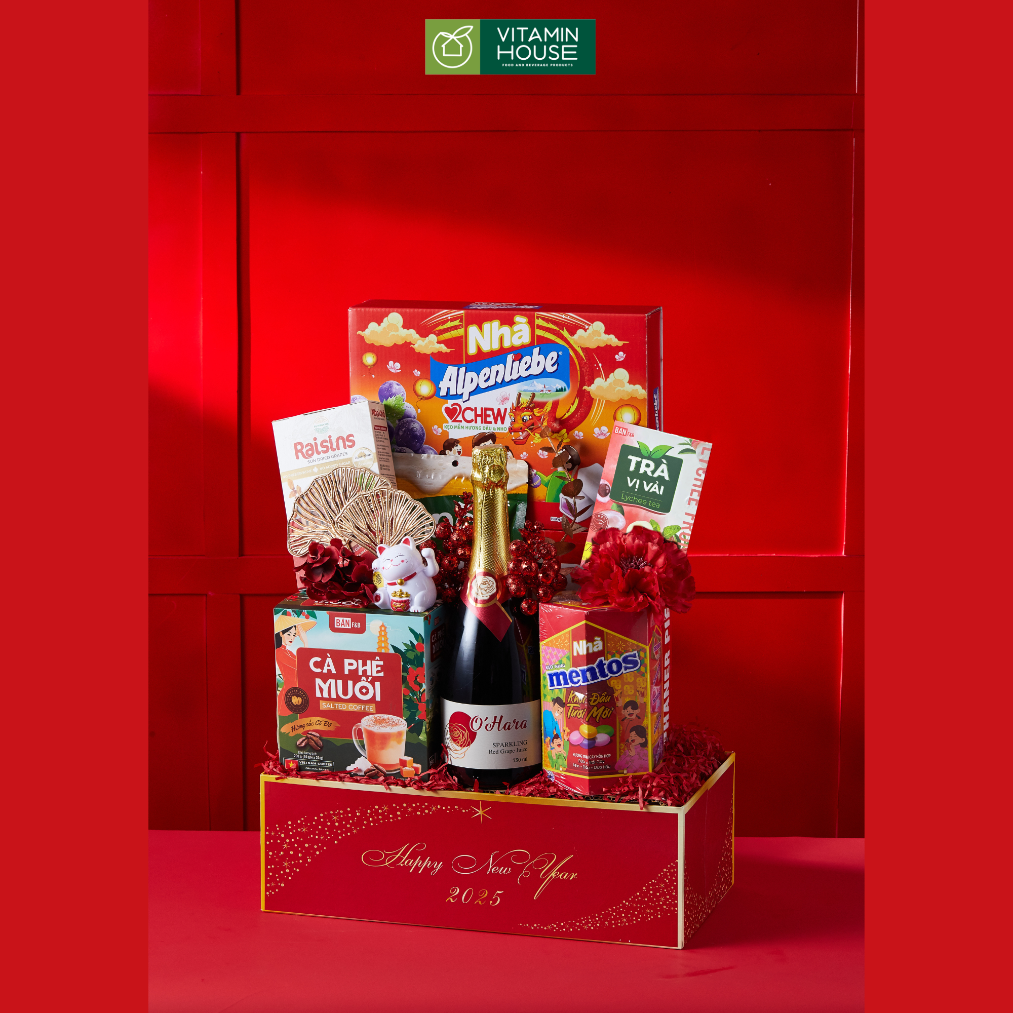 Giỏ Quà Hamper Tết TREASURE 5 - Quà Tết Tinh Tế Và Ý Nghĩa Tặng Bạn Bè