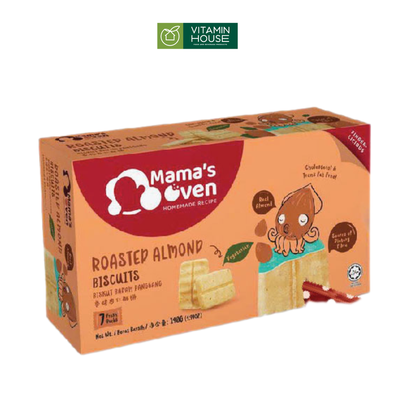 Bánh Mama's Oven Cranberries Oatmeal/Butter Milk/Almond/Vegetarian Almond 120g