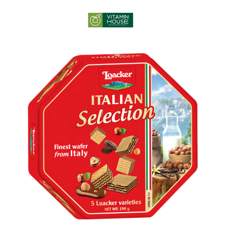 Bánh xốp Loacker Italian Selection 190g