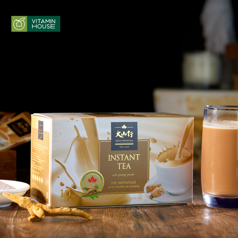 Trà Sữa Nhân Sâm Canada Great Mountain Ginseng Hộp 40g * 10 gói