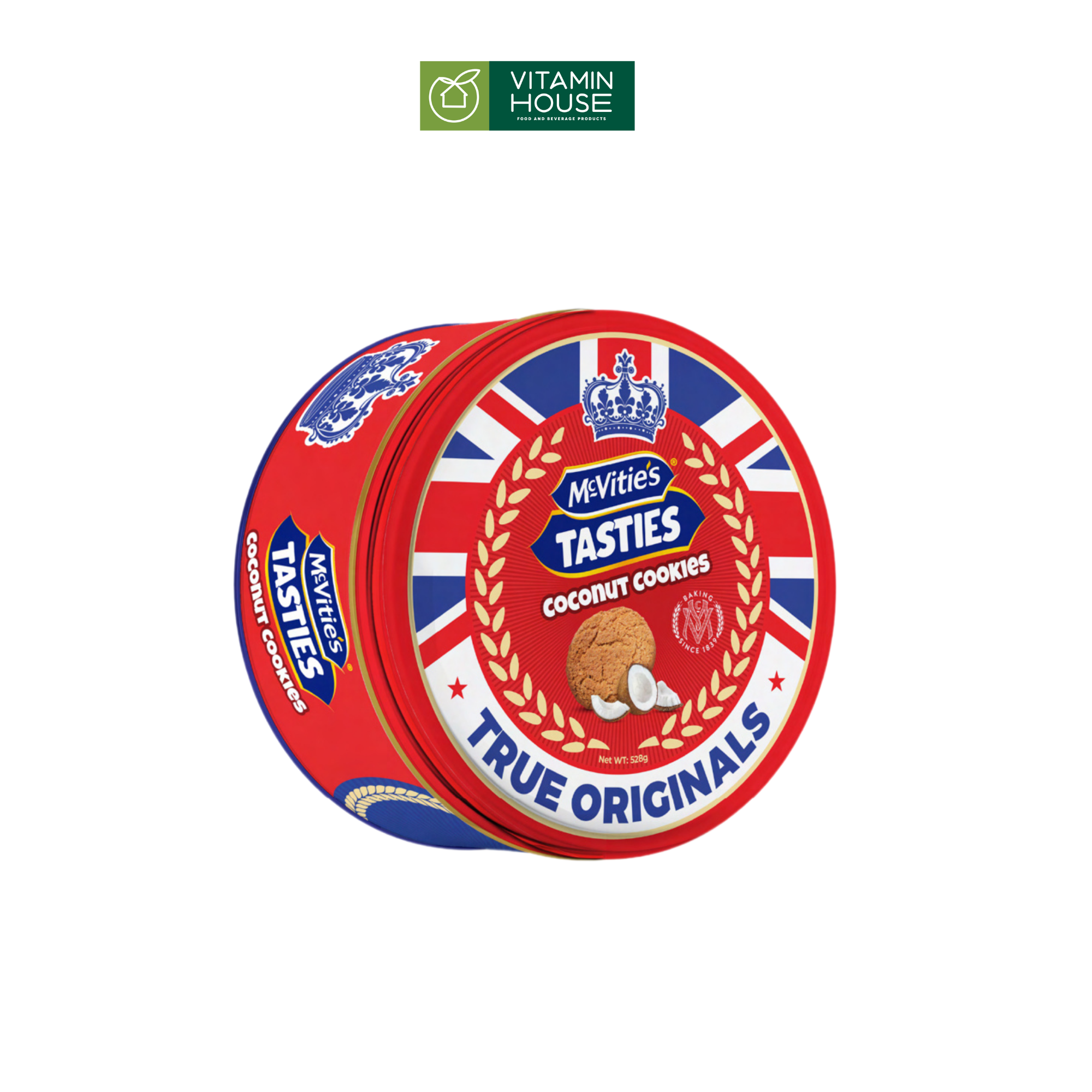Bánh Quy Dừa McVities Tasties Hộp Thiếc 528g